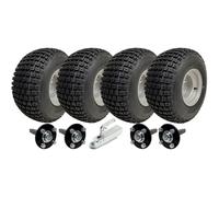 18x9.50-8 Twin Axle ATV Knobby Quad Trailer Kit Wheels, Axles, Steel Hitch 408kg