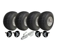 18x9.50-8 Twin Axle ATV Knobby Quad Trailer Kit Wheels, Axles Swivel Hitch 408kg
