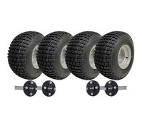 18x9.50-8 Twin Axle ATV Quad Trailer Kit 4 Knobby Wheels AL-KO Hub & Stub 408kgs