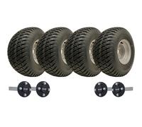18x9.50-8 Twin Axle ATV Quad Trailer Kit 4 P332 Grass Wheels ALKO Axles 1500kgs