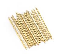 19/20 Pcs Brass Classical Guitar Frets Acoustic Guitar Fret Wire Set Width 2.2 Mm 2 Mm Guitar Parts(19)