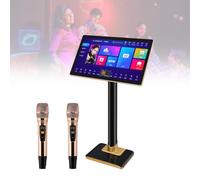 19/21.5 Inch Smart Karaoke Machine, Capacitive Touch Screen Player, With Wireless Microphone/power Amplifier Function/phone App Control/1.1 Million Cloud Download Songs, For Bars & Entertainment