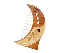 19/21 String Lyre Solid Wooden Lyre Harp Portable Musical Instrument Stringed Instrument (Color : 19 String3)