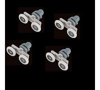 19 23 25 27mm Swinging Double Sliding Glass Pulley Bearing Door Rollers Runners Wheels 1Set(4pcs,27mm)