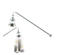 19/23cm Vintage Style Metal Candle Snuffer, Candle Extinguisher Snuffer For Tea Light, Long Handle Bell Extinguisher Accessory Putting Out Extinguish Candles Wicks Flame, Candles Accessories