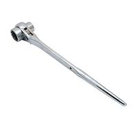 19-24mm Scaffold Spanner Ratcheting Socket Wrench Flat Satin Cr-v Ratchet Podger Tool