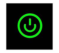 19/25/30mm DIY IP65 Ultrathin Stainless Steel Lamp Momentary Reset Touch With Light Short Metal Push Button Switch IDGTTLDF(Green Symbol,SILVER SHELL_19MM_12V)