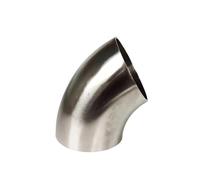 19/25/32/34/38/45/51/57/60/63/76mm 304 Stainless Steel Welded 30/60 Degree Elbow Fittings(60 Degree,57mm x 2mm)