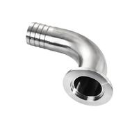 19 25 38 45 51 57mm Hose Barb to KF16 KF25 KF40 KF50 Vacuum 90 Deg Elbow SUS304 Stainless Steel Fitting Homebrew(KF40 to Tube 45mm)