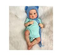 19.29 Inches Reborns Popular Pouting Cute Girl Doll With Jumpsuit Bonnets Soft Cuddle Doll For Toddler Birthday Gift Realistic Dolls Weighted Life-like Baby Girl For Girls For Girls Life Size