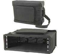 19" 3U Rack Mount Transit Carry Bag Patch Panel Padded Case DJ Mixer Audio