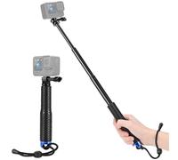 19"/49 cm Waterproof Selfie-Stick for GoPro, DJI Osmo Action, AKASO Cameras | Extendable Hand Grip for GoPro Hero 13/12/11/10/MISSION, DJI Action 6/5 Pro/4, AKASO EK7000, Underwater Accessories