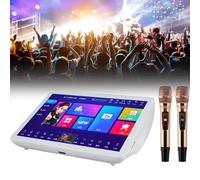 19.5 Inch Smart Karaoke Machine for Adults, 4K Touch Screen Karaoke System, with 2 Reverb Wireless Microphone, Built-in 8T Large-capacity Hard Drive, Octa-core Chip, Support 20 Languages