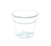 (19.5cm - 3.1L) Plant Pot Plastic Orchid Round Planter Transparent Clear Indoor Outdoor 5 Sizes