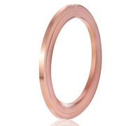 19.7 Ft Flat Copper Wire 3mm Wide Brass Flat Bezel Wire Copper Sheet Roll Unplated Pure Coppers Strip Jewelry Craft Wires for DIY Jewelry Cladding Craft Making