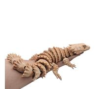 19.7-inch large 3D printed lizard model, hinged 3D printed chameleon crawling animal, a 3D printed toy with movable joints，Stress Relief, Fidget restlessness, ADHD Toys, Surprise Fantasy Gifts (khaki)