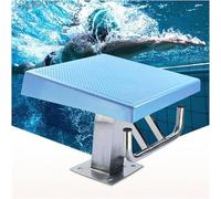 19.7 Inch Pool Diving Starting Block with Backstroke Handle, 15° Inclined Anti-Slip Platform, 550lbs Capacity for Swimming Competition