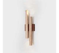 19.7in long strip of vintage yellow travertine Wall Light Fixtures 5W warm light interior decoration Wall lamps natural stone Wall Sconce TV background wall LED atmosphere light