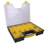 19 Compartment Professional Tool Organiser Case Box Storage Screw Nail Nut Bolt