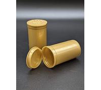 19 Drams 225 pcs/Box Pop Top Containers vials, Herbs & Medicine Container, Squeeze containers Color Gold