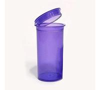 19 Drams 225 pcs/Box Pop Top Containers vials, Herbs & Medicine Container, Squeeze containers Color Transparent purple