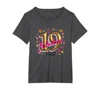 19 & Fabulous Birthday Gift - Celebrate in Style T-Shirt, Women's Plus, Dark Heather Grey, 3X