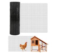 19 Gauge Hardware Cloth, 1/2 Inch Galvanised Wire Mesh Roll, 0.9m x 30m Heavy Duty Chicken Wire Fencing, Welded Square Mesh for Garden Animal Barrier, Poultry Netting, Rabbit Enclosure - Rust Resistan