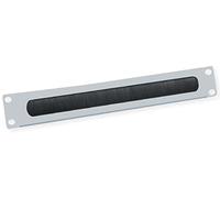 19 inch cable guide 2 U with brush seal, RAL 7035 light grey