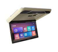 19 Inch Display Digital Screen Car Roof Monitor Lcd Flip down Overhead Multimedia Video Ceiling Mount(Beige 19 inch)