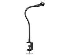 19-INCH Flexible Gooseneck Microphone Stand with Heavy Duty Desk Clamp for Podcast, Meetings, Lectures, Radio Broadcasting Studio, Live Broadcast Equipment, TV Stations