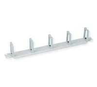 19 inch front plate, horizontal or vertical cable guide, type C, RAL 7035 light grey.