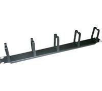 19 inch front plate, horizontal or vertical cable guide, type C, RAL 9005 black.