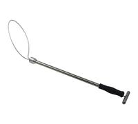 19 Inch Stainless Steel Animal Catch Pole with Adjustable Ring, Straight Strong Load Dog Catcher Pig Control Pole, Farm Animal Handling Tool, Humane Capture Equipment
