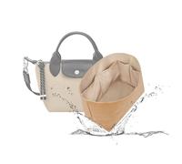 19 NeatThin Lightweight Insert for Longchamp Bag, Waterproof Surface and Silky Satin Lining(Fits Xtra/Energy XS,Chai)