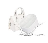 19 NeatThin Tote Bag Organiser, Waterproof Dupontpaper Surface and Silky Satin Lining, Lightweight Purse Insert Compatible with LV Speedy 25 (Speedy 25, Craie)