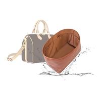 19 NeatThin Tote Bag Organiser, Waterproof Dupontpaper Surface and Silky Satin Lining, Lightweight Purse Insert Compatible with LV Speedy 30 (Speedy 30, Gold)