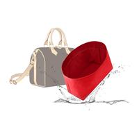 19 NeatThin Tote Bag Organiser, Waterproof Dupontpaper Surface and Silky Satin Lining, Lightweight Purse Insert Compatible with LV Speedy 25 (Speedy 25, Ruby)