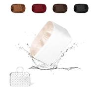 19 NeatThin Tote Bag Organiser, Waterproof Dupontpaper Surface and Silky Satin Lining, Lightweight Purse Insert Compatible with LV Speedy 30 (Speedy 30, Craie)