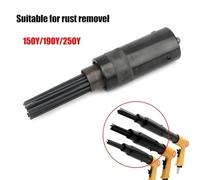 19-Needle Pneumatic Rust Removal Head for Air Hammers - High-Carbon Steel Deruster Tool, 3mm Diameter Needles, 225x50mm, 90 PSI, /4" Inlet