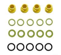19 Pack High Pressure Washer Seal Kit for Karcher 2.880-001.0 - Nylon O-Ring Gasket Set for Water Pipe Brush Connection Leak Repair Green Black Yellow