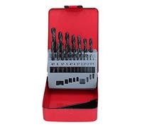 19 Pcs M35 Twist Drill Set with Storage Box, HSS Spiral Drill Bits for Metal Wood Plastic, Drill Bits Set for Fast Chip Removal Portable