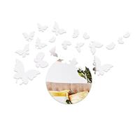 19 Pcs Moon Butterfly Mirror Wall Stickers, Acrylic Wall Stickers, Self-Adhesive Mirror Wall Stickers, Adhesive Wall Mirrors, DIY Home Decor
