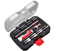 19 Pcs Precision Screwdriver Set, Magnetic Electronic Screwdriver Set Extension Tweezer Metric Bits Hex Socket with Case, Magnetic Repair Tool Kit for Switch, Xbox, MacBook, Tablet & Computer