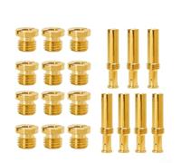 19-Piece Carburetor Nozzle Set for Lawn Mower Engines - Metal Fuel Jet Kit with Main & Slow-Speed Jets, Compatible with Most Small Engines