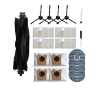 19-Piece For Eufy For Omni C20 Vacuum Cleaner Care Accessories Bundle with ABS Main Brush 4 Dust Bags 4 HEPA Filters 4 Side Brushes Tools