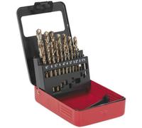 19 Piece Fully Ground Hss Cobalt Drill Bit Set - 1mm To 10mm - Split Point Tip