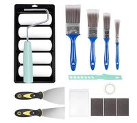 19 Piece Paint Roller Set, 4 Inch Foam Small Paint Roller Brush Tray Set, Mini Rollers for Painting Wall Painting Tools Paint Rollers Brush and Tray Kit for Painting Walls Edges Ceilings