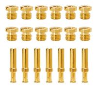 19 Pieces Jet Assortment Kit Carburetor Replacement Parts for S&S Cycle Super B E G Carbs Carburetors Type - Include 12 Main Jets, 7 Intermediate Jets,Thread type: Metric (M8 x 1.0 x 4.5mm), not SAE