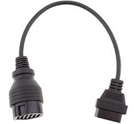 19 Pin OBD1 to 16 Pin OBD2 Converter Adapter Diagnostic Cable for Porsche, Black