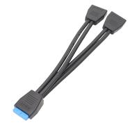 19 Pin Splitter Cable - USB3.0 Y-Type Stable Splitter Extension Supporting 5Gbps | 19 Pin Connector Splitter Audio Connector for Laptop